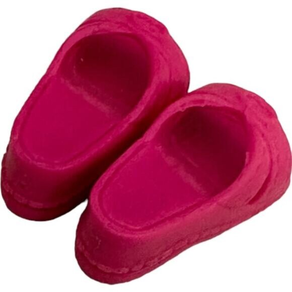 Barbie Pink Slide Sandals Shoes For Dolls With Open-Toe Design - Picture 4 of 4